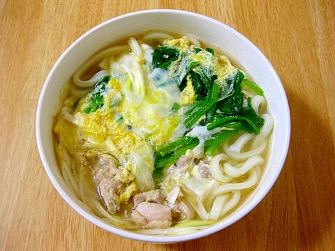 お腹にやさしい♪卵とじうどん